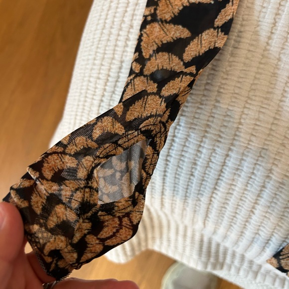 AFRM Zadie mesh top XS EUC - Picture 6 of 6